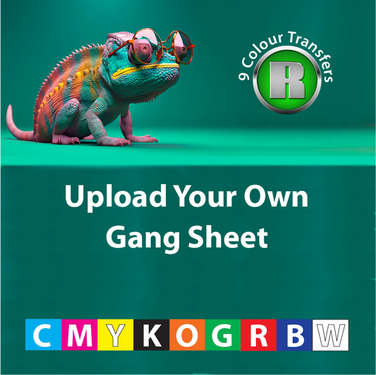 Upload your own gang sheet artwork